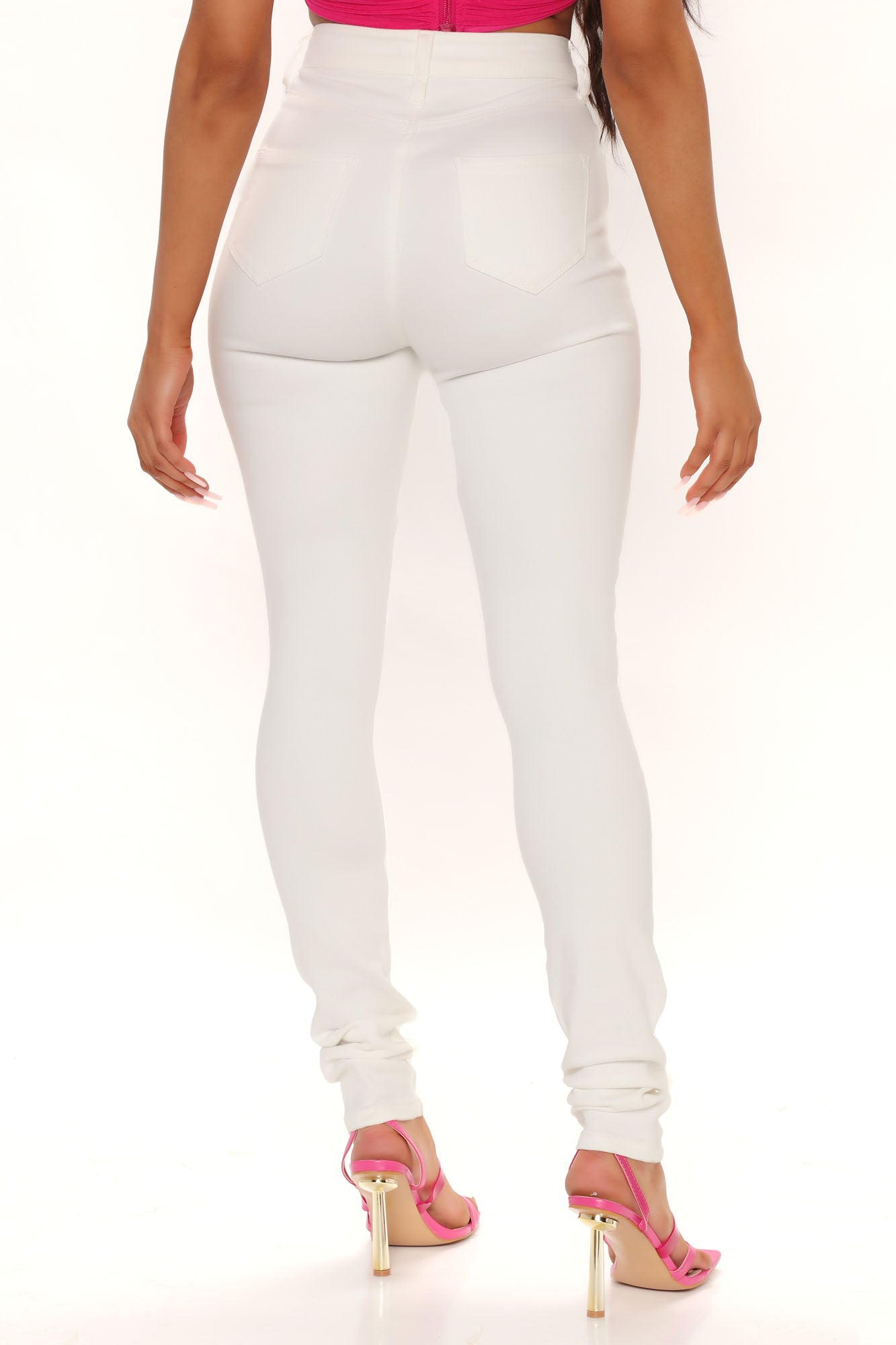 Tall Feelin' Fly Super Stretch Skinny Jeans - White Ins Street