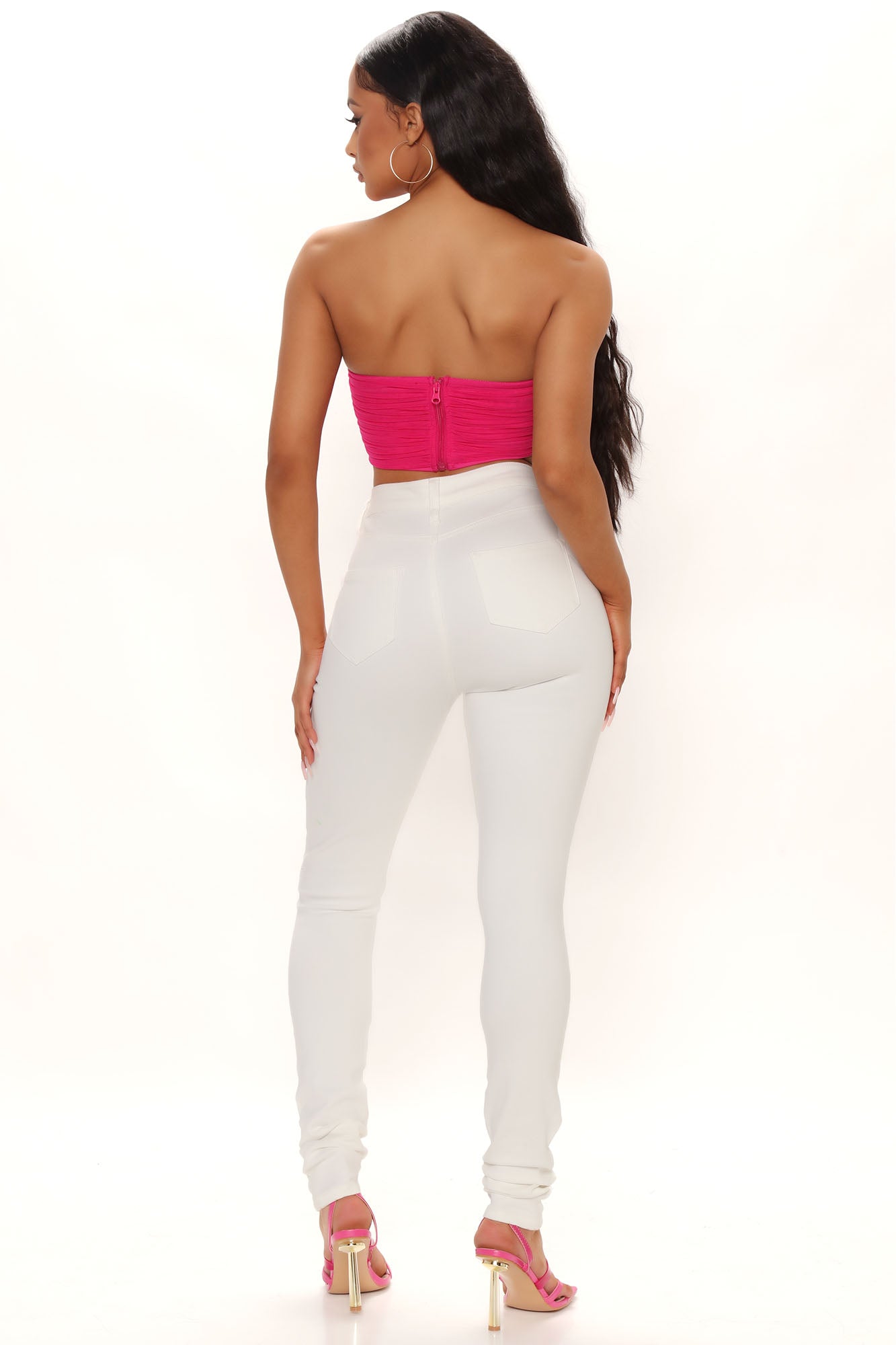 Tall Feelin' Fly Super Stretch Skinny Jeans - White Ins Street