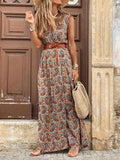 Vintage Sleeveless High-waisted Bohemian Dress Ins Street