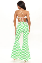 Big Race Extreme Flare Leg Jeans - Green Ins Street