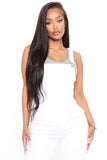 Soul Searching Extreme Flare Denim Overalls - White Ins Street