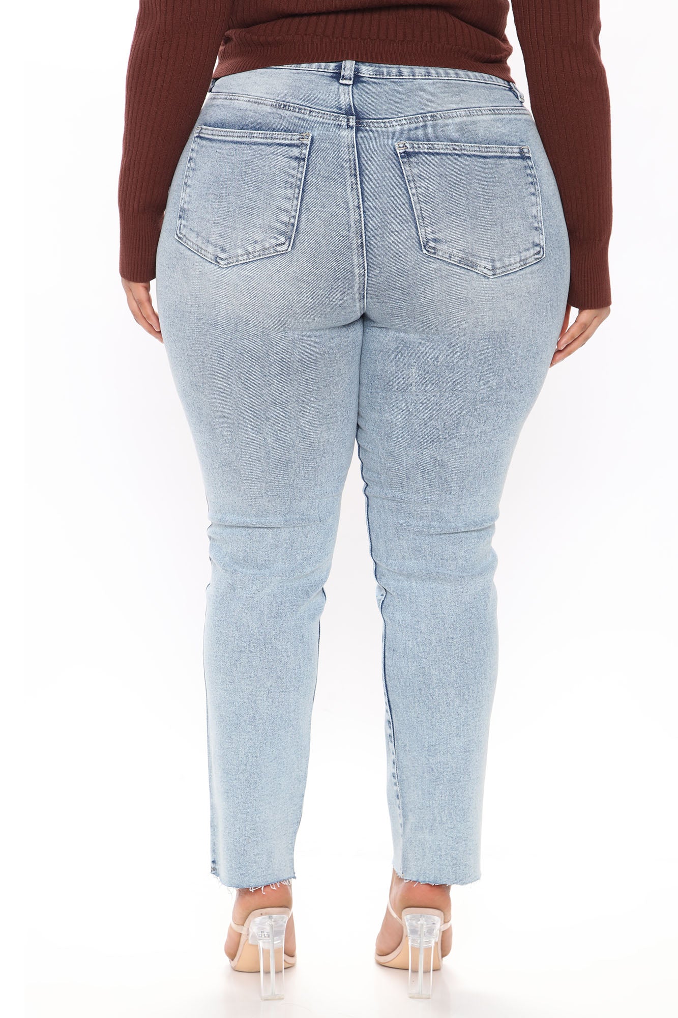 Took Him By Surprise Slim Fit Boyfriend Jeans - Light Blue Wash Ins Street