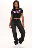Sweetest Thing Relaxed Straight Leg Jeans - Black Ins Street
