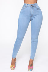 Precious Fit High Waisted Jean - Light Ins Street