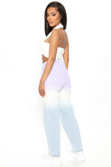 So Jaded Ombre Straight Leg Jeans - Lavender/combo Ins Street
