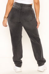 Better Than Your Last Ripped Straight Leg Jeans - Black Ins Street