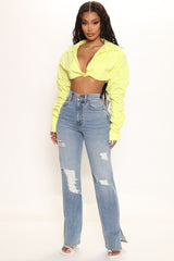 Killing 'Em Softly Distressed Side Split Jeans - Light Blue Wash Ins Street