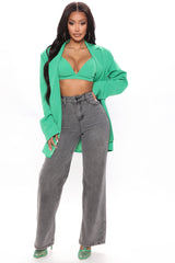 Letting Loose High Waist Straight Leg Jeans - Black Ins Street