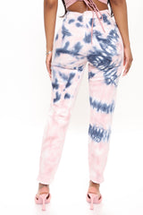 Head In The Clouds Tie Dye Mom Jeans - Pink/combo Ins Street
