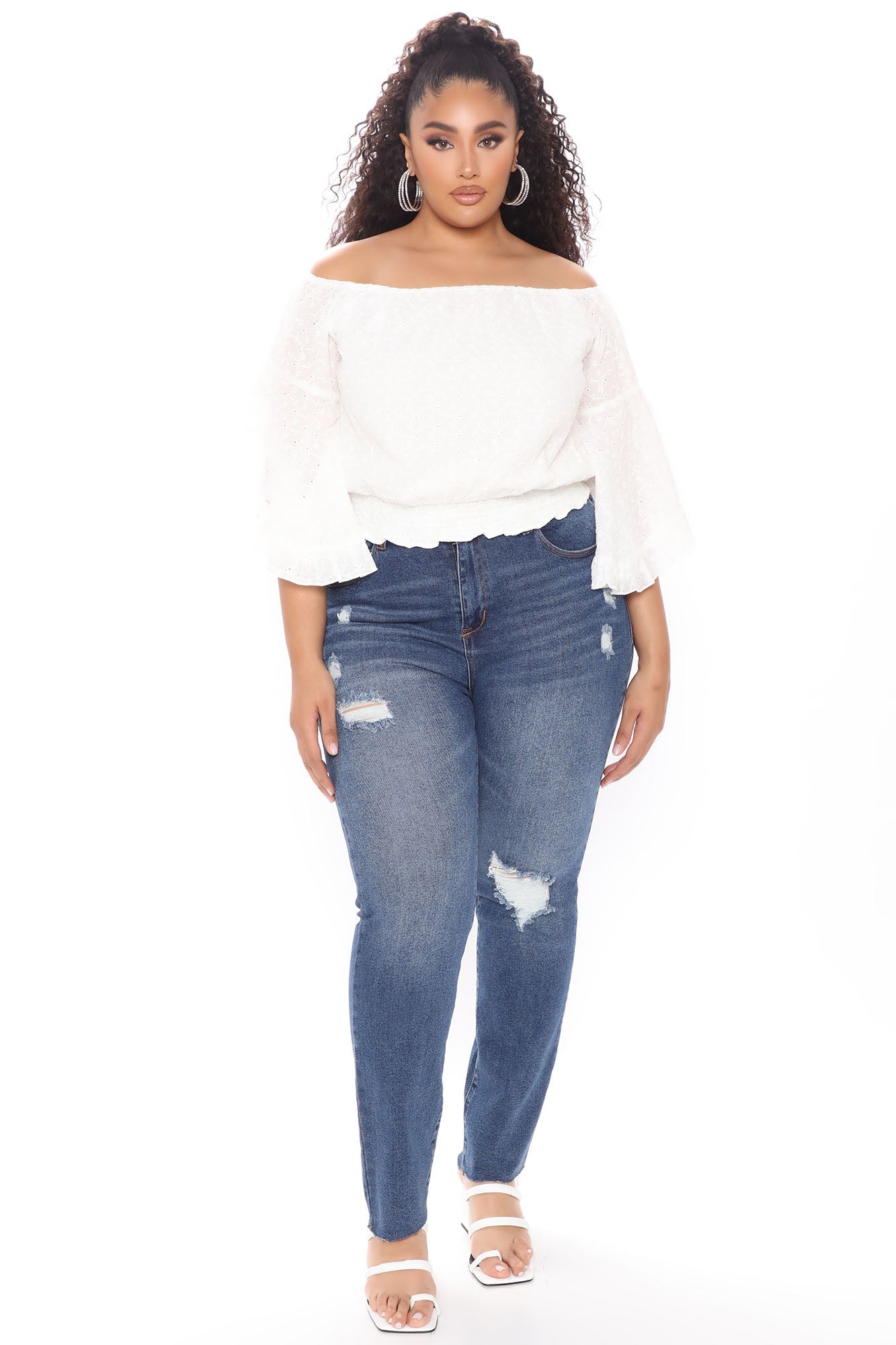 Survival Of The Fittest Ripped Boyfriend Jeans - Dark Wash Ins Street