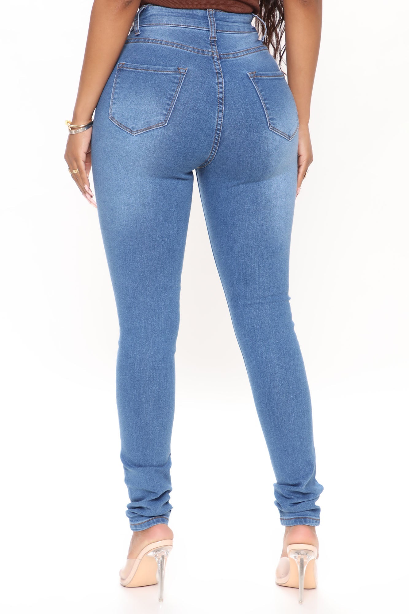 Supernatural High Rise Jeans - Medium Blue Wash Ins Street