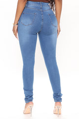 Supernatural High Rise Jeans - Medium Blue Wash Ins Street