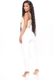 Classic Tapered Ripped Mom Jeans - White Ins Street