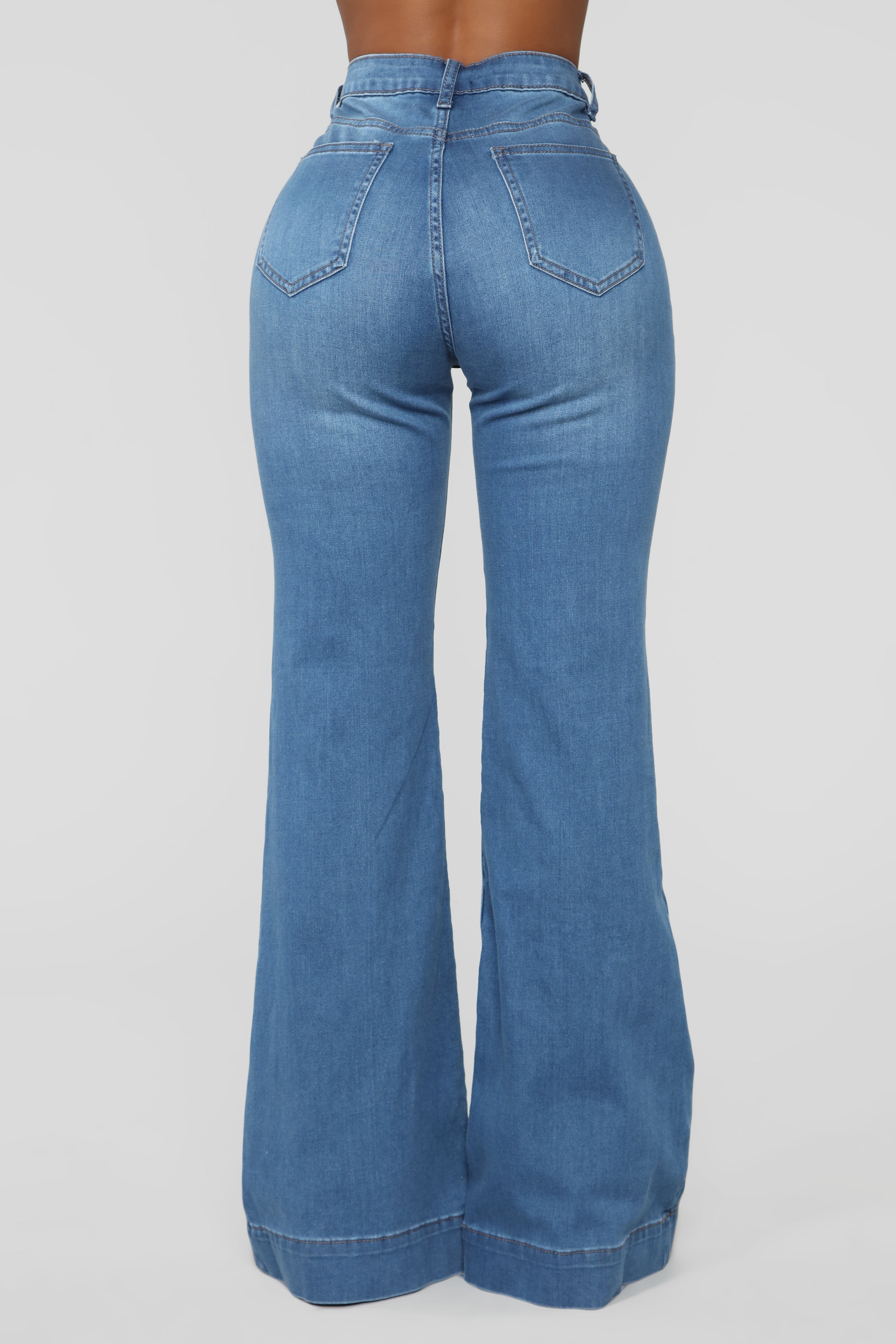 Skyscraper Denim Jeans - Medium Blue Wash Ins Street