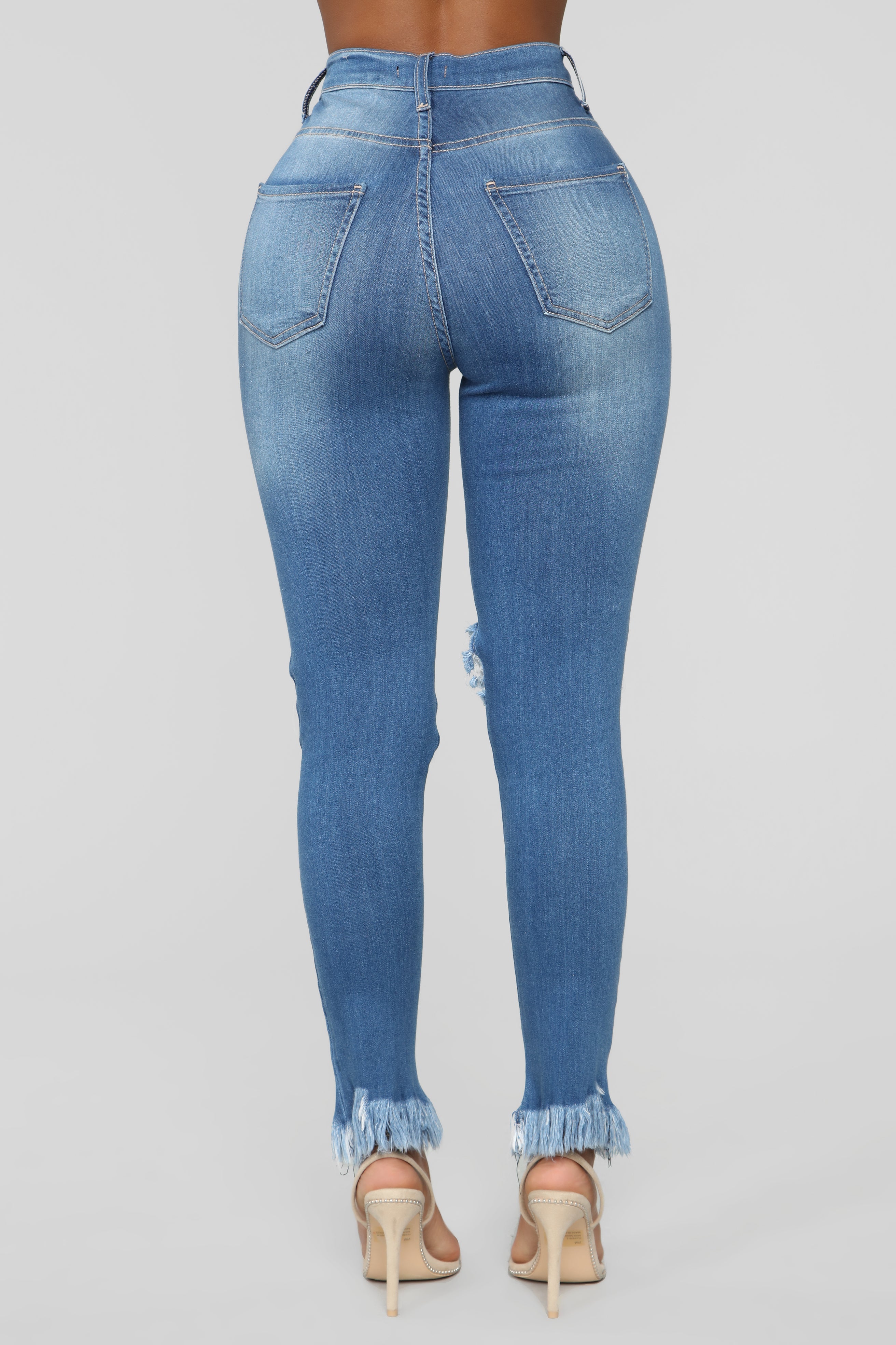 Back To It Ankle Jeans - Medium Blue Wash Ins Street