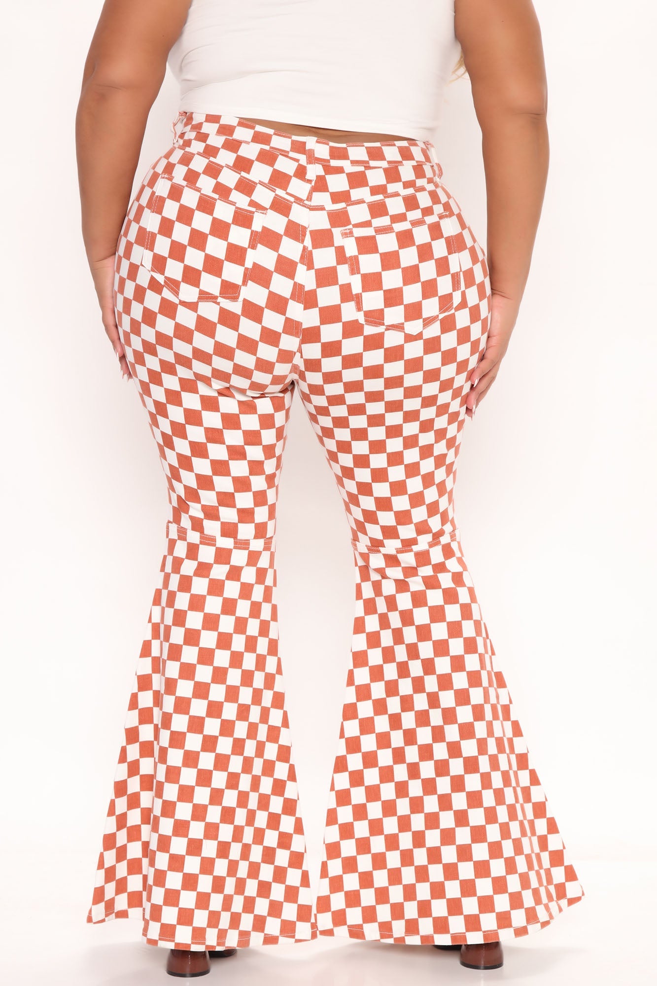 Big Race Extreme Flare Leg Jeans - Rust Ins Street