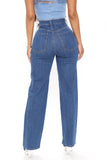 Patching Things Up Straight Leg Jeans - Medium Blue Wash Ins Street
