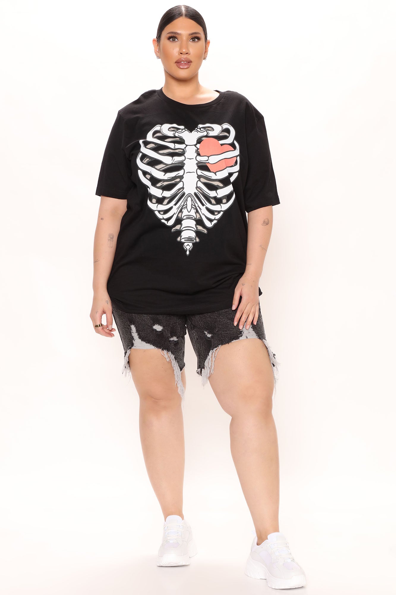 Feel The Same Stretch Bermuda Shorts - Acid Wash Black Ins Street