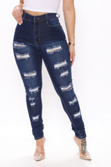 Hug So Tight Jeans - Dark Wash Ins Street