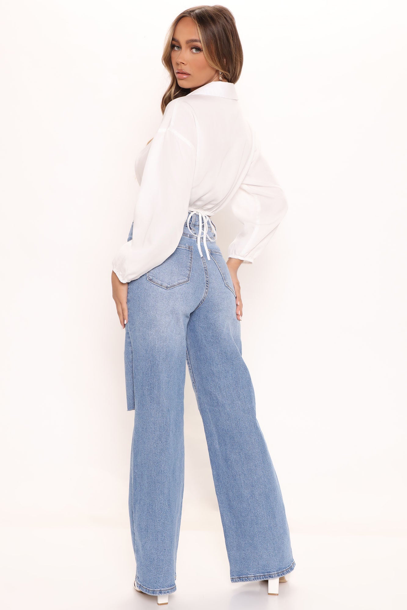 Not Your Girl Ripped Jeans - Medium Blue Wash Ins Street