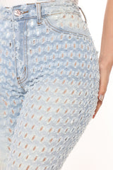About the Feels Stretch Flare Jeans - Light Blue Wash Ins Street