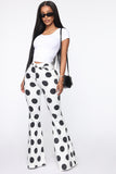 You Are Spot On Flare Jeans - White/combo Ins Street