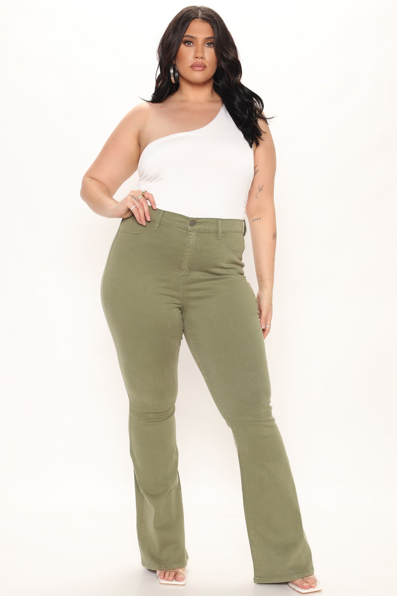 Deep In My Soul Flare Jeans - Olive Ins Street