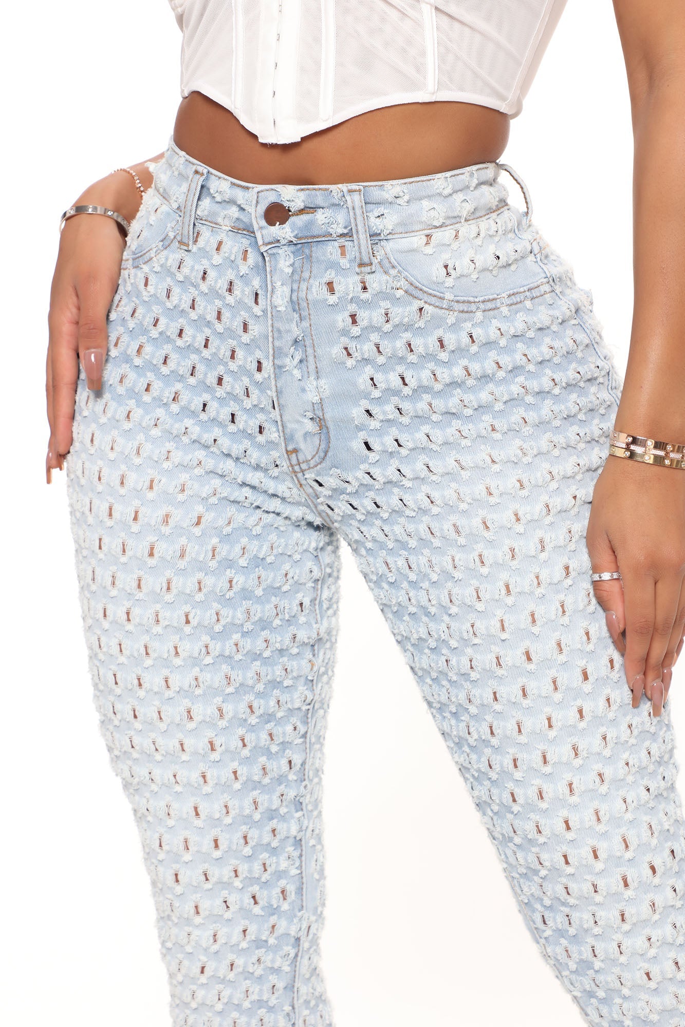 About the Feels Stretch Skinny Jeans - Light Blue Wash Ins Street
