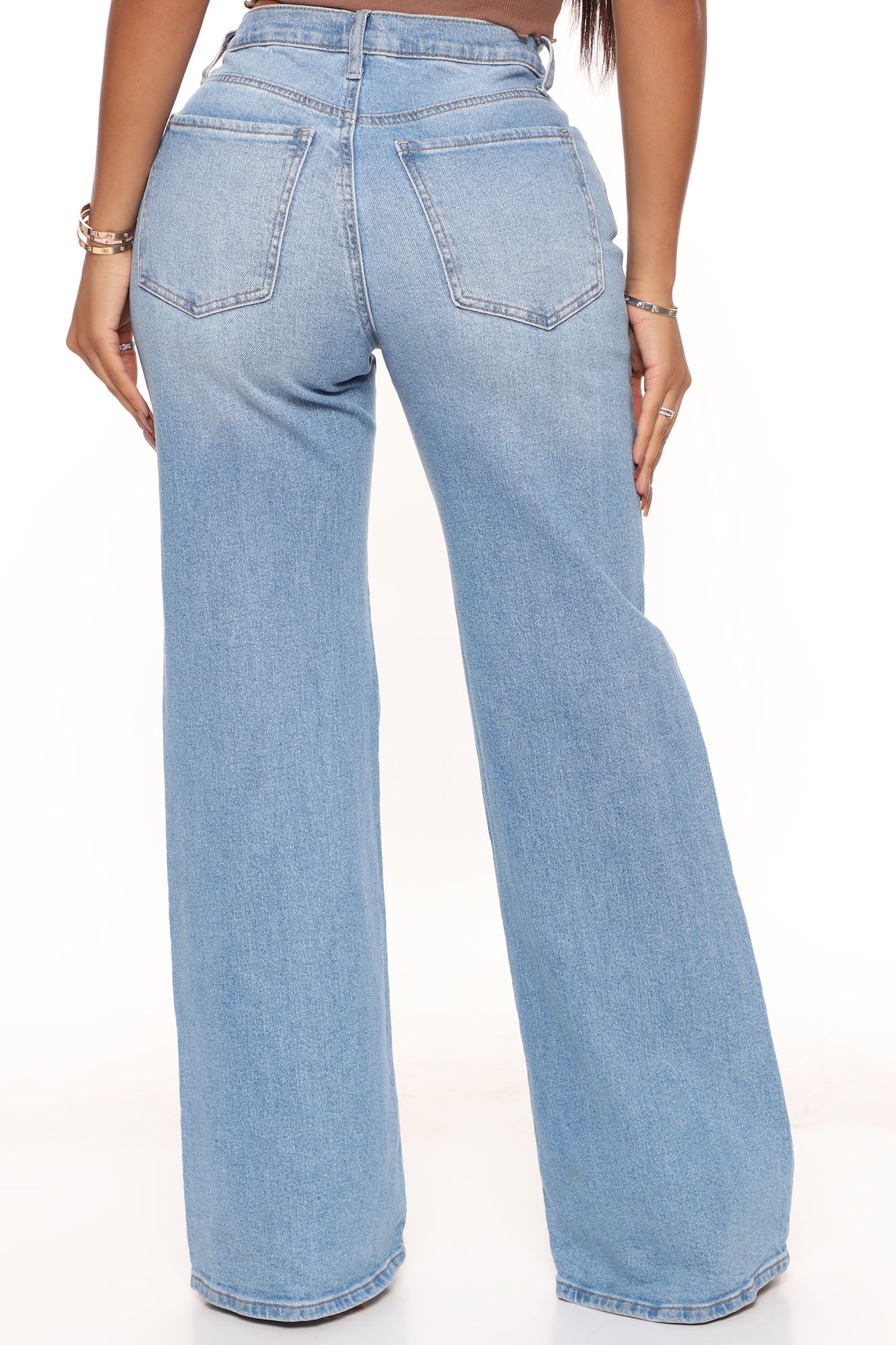 Let Loose High Waist Jeans - Light Blue Wash Ins Street