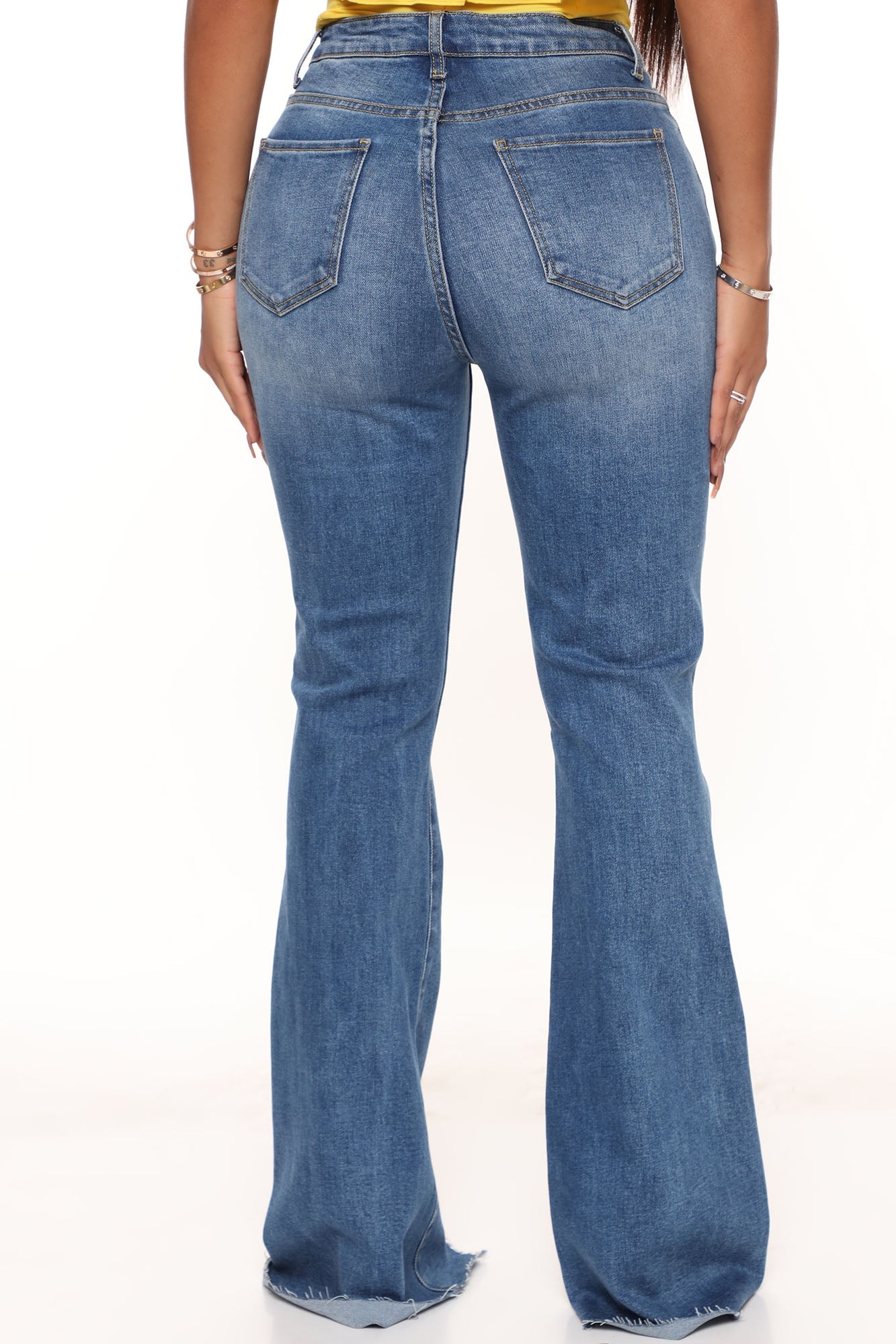 Mind Reader High Rise Stretch Flare Jeans - Medium Wash Ins Street