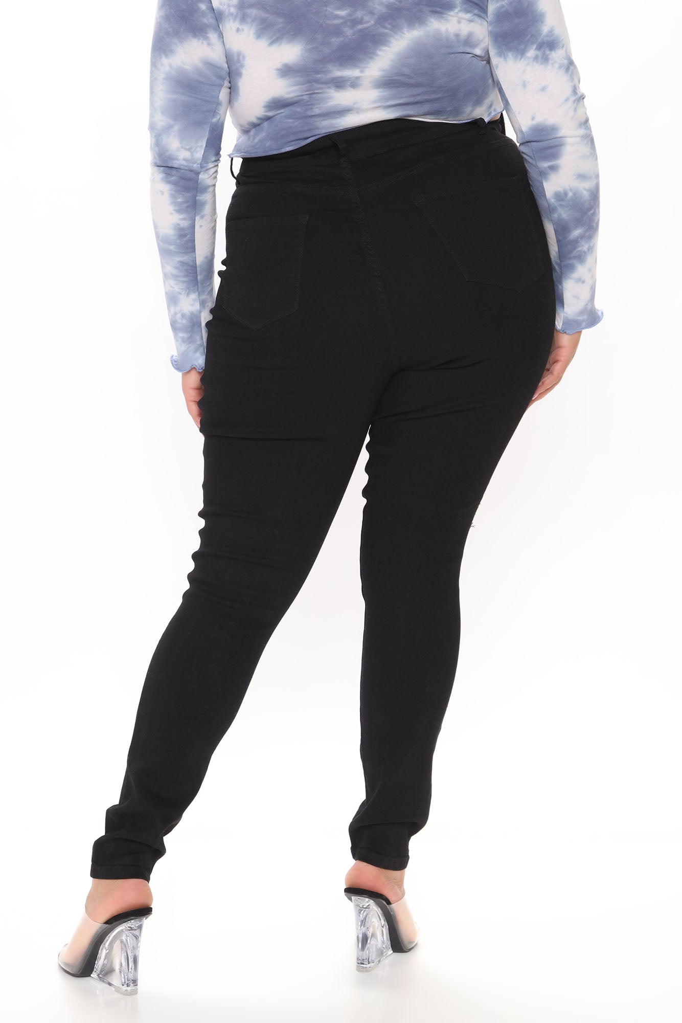 Catty Distressed Skinny Jeans - Black Ins Street