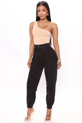 Callin A Coo Cargo Jogger Jeans - Black Ins Street