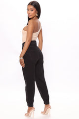 Callin A Coo Cargo Jogger Jeans - Black Ins Street
