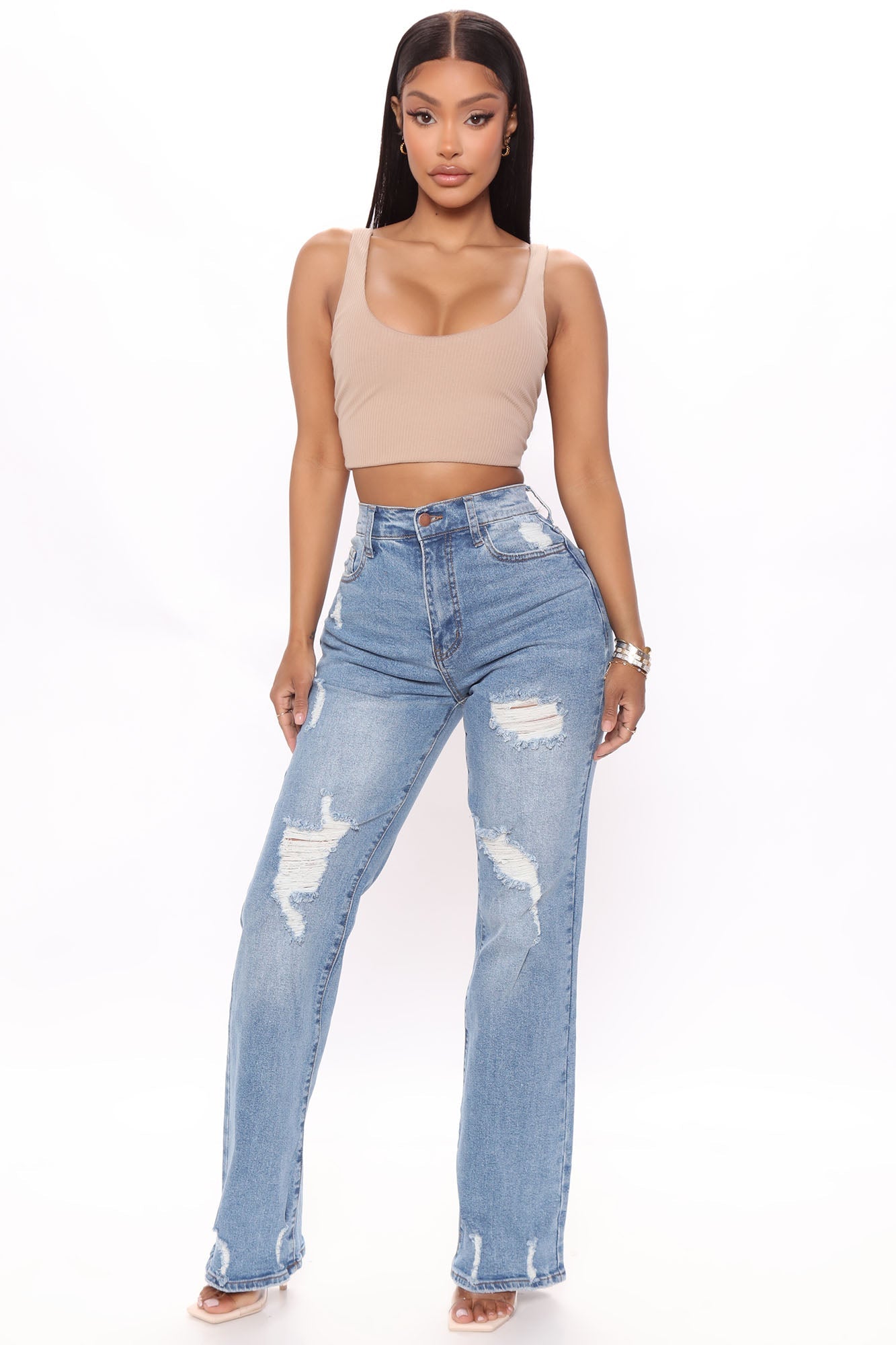 Dear Diary Straight Leg Jeans - Medium Wash Ins Street