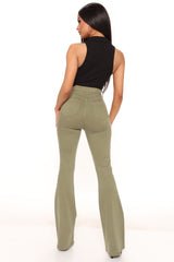 Deep In My Soul Flare Jeans - Olive Ins Street