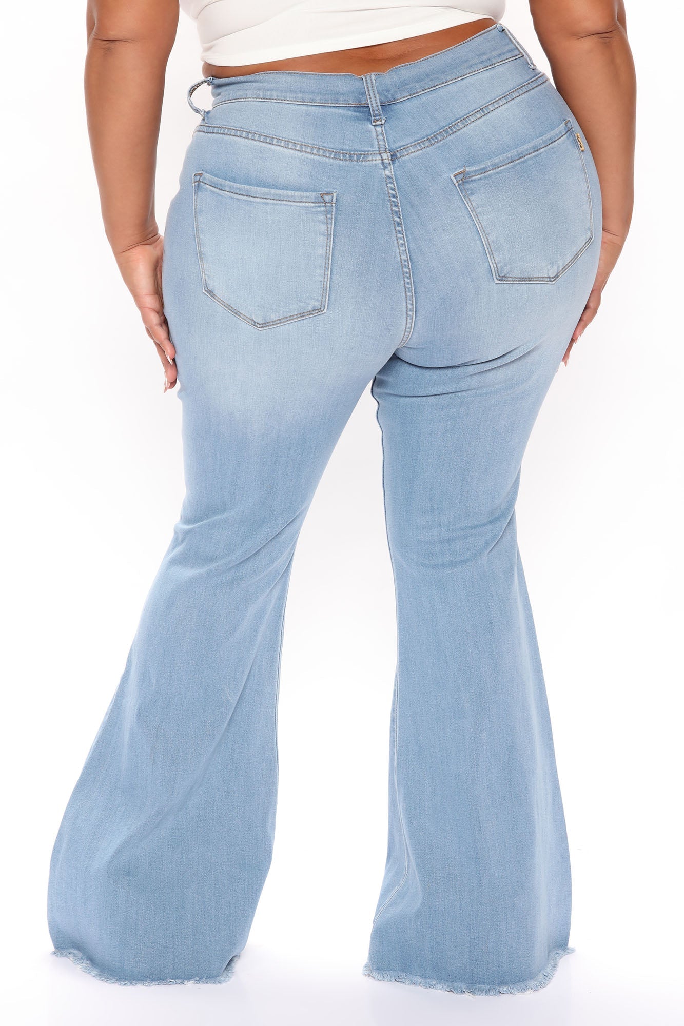 So Vain Flare Jeans - Light Blue Wash Ins Street