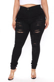 Tall Tris Skinny Jeans - Black Ins Street