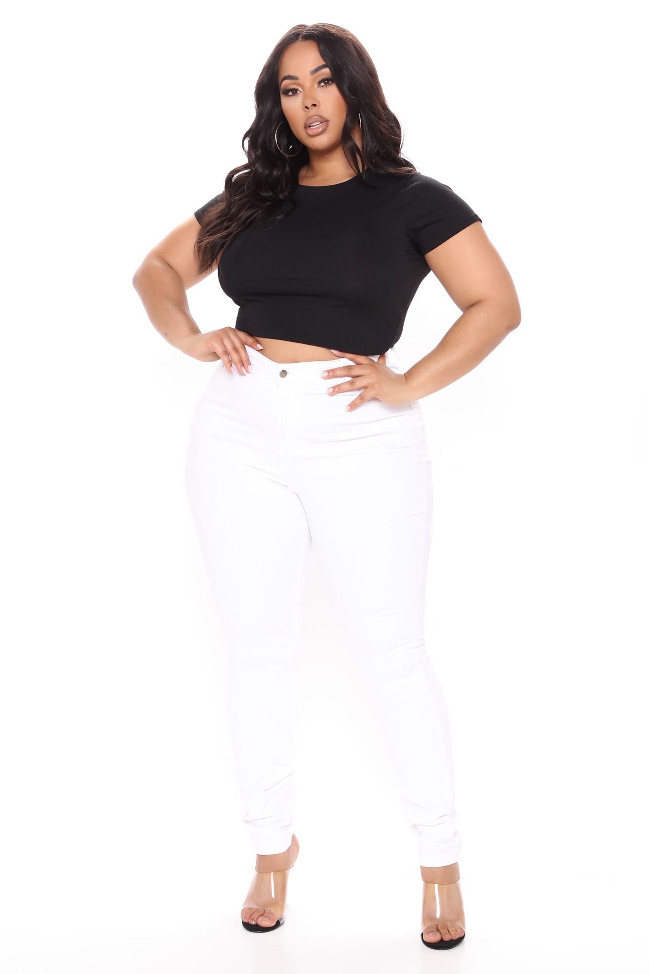 Tall Feelin' Fly Super Stretch Skinny Jeans - White Ins Street