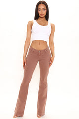 V Nice To See You Flare Jeans - Brown Ins Street