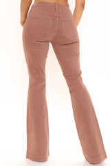 V Nice To See You Flare Jeans - Brown Ins Street