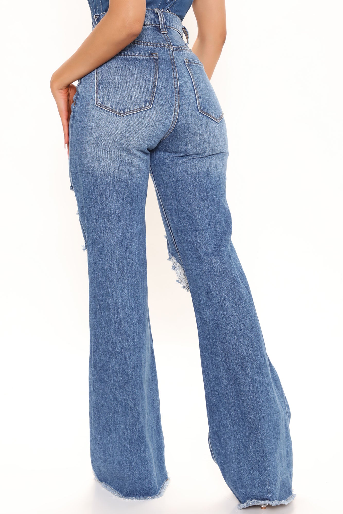 Looking For Trouble Ripped Jeans - Medium Blue Wash Ins Street