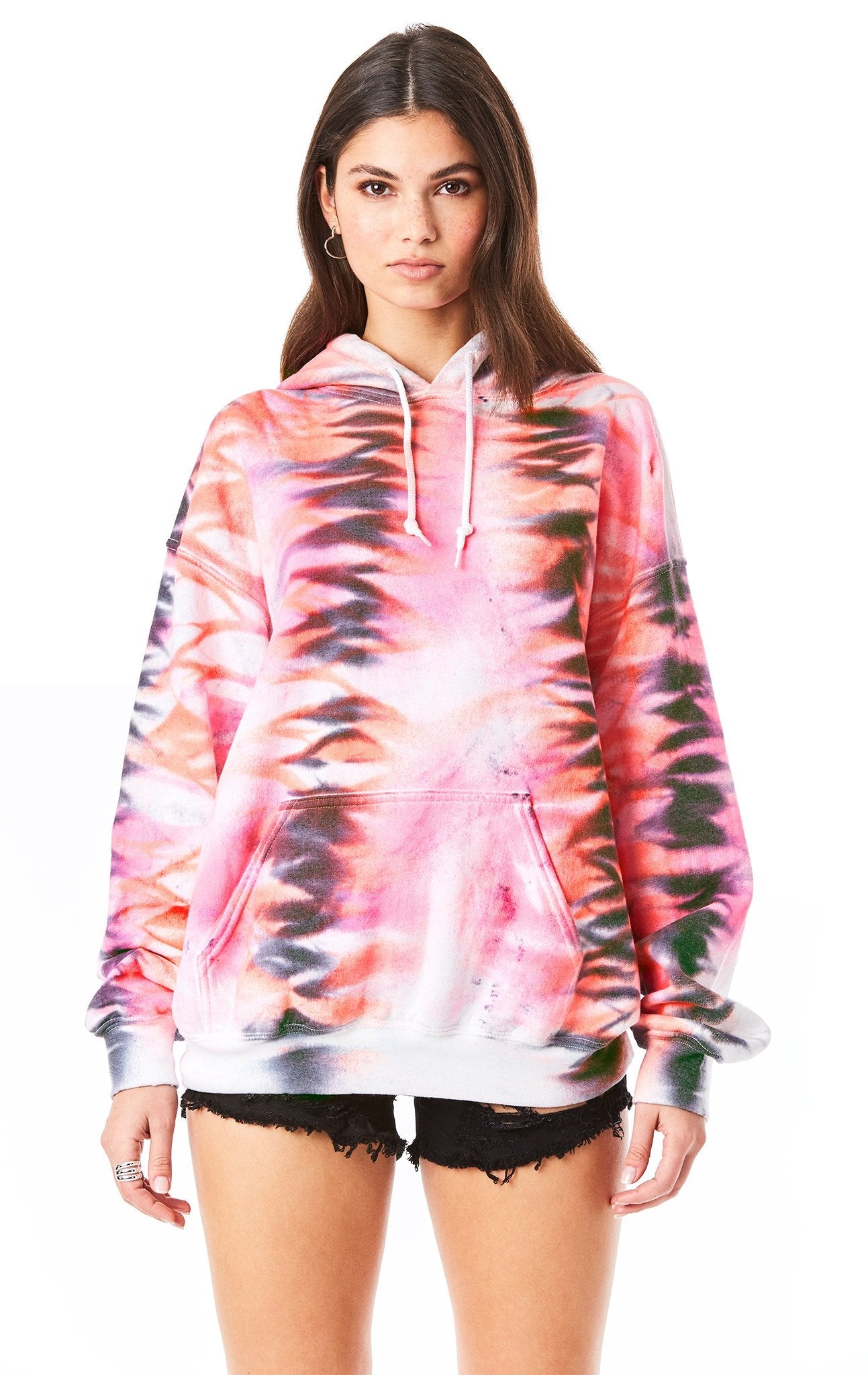 ZIG ZAG TIE DYE HOODIE CARMAR