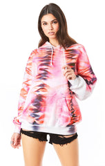 ZIG ZAG TIE DYE HOODIE CARMAR