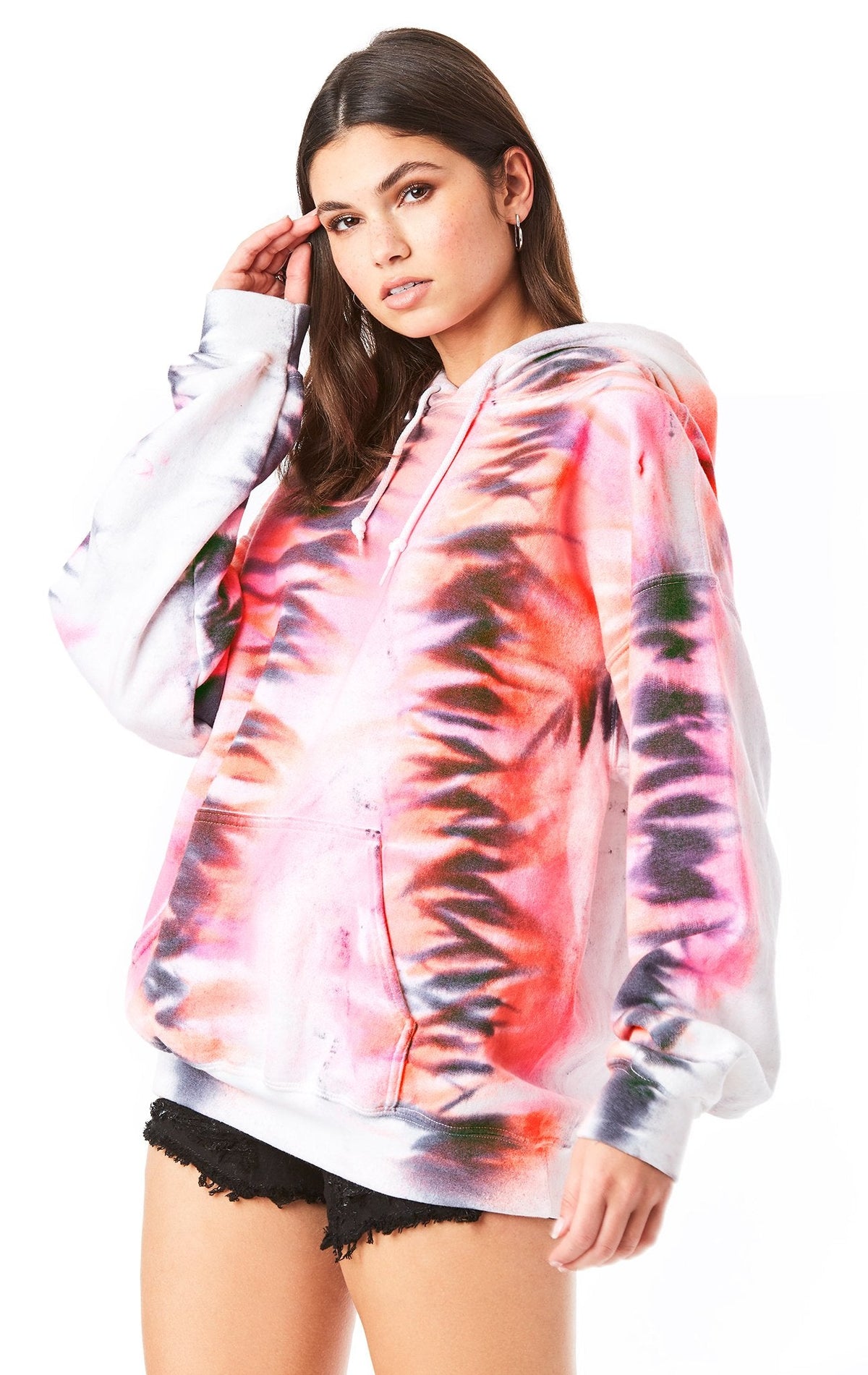 ZIG ZAG TIE DYE HOODIE CARMAR