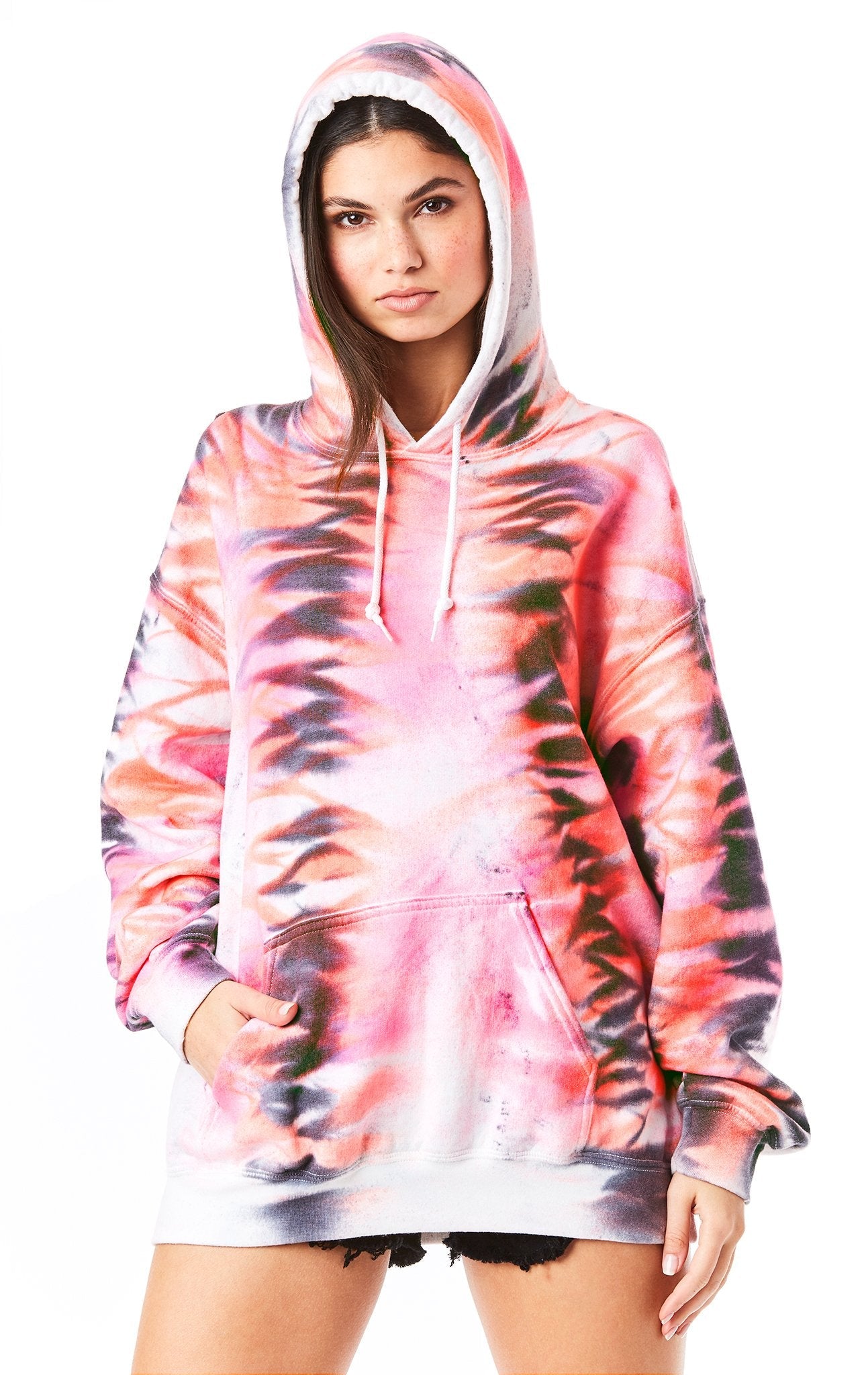 ZIG ZAG TIE DYE HOODIE CARMAR