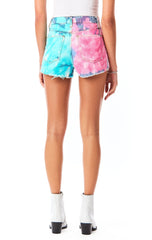 TITANIA TWO TONE TIE DYE DENIM SHORT CARMAR