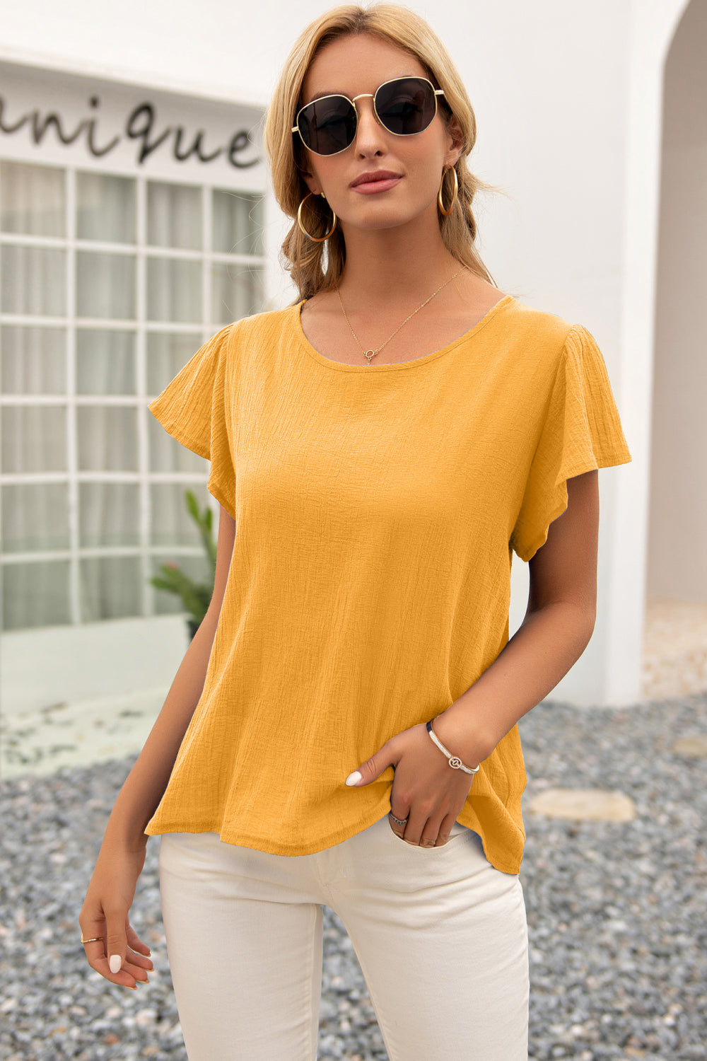 Knotted Cut Out Back Top Ins Street