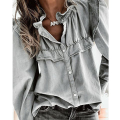 Be A Rockstar Tencel Button Down Top InsStreet