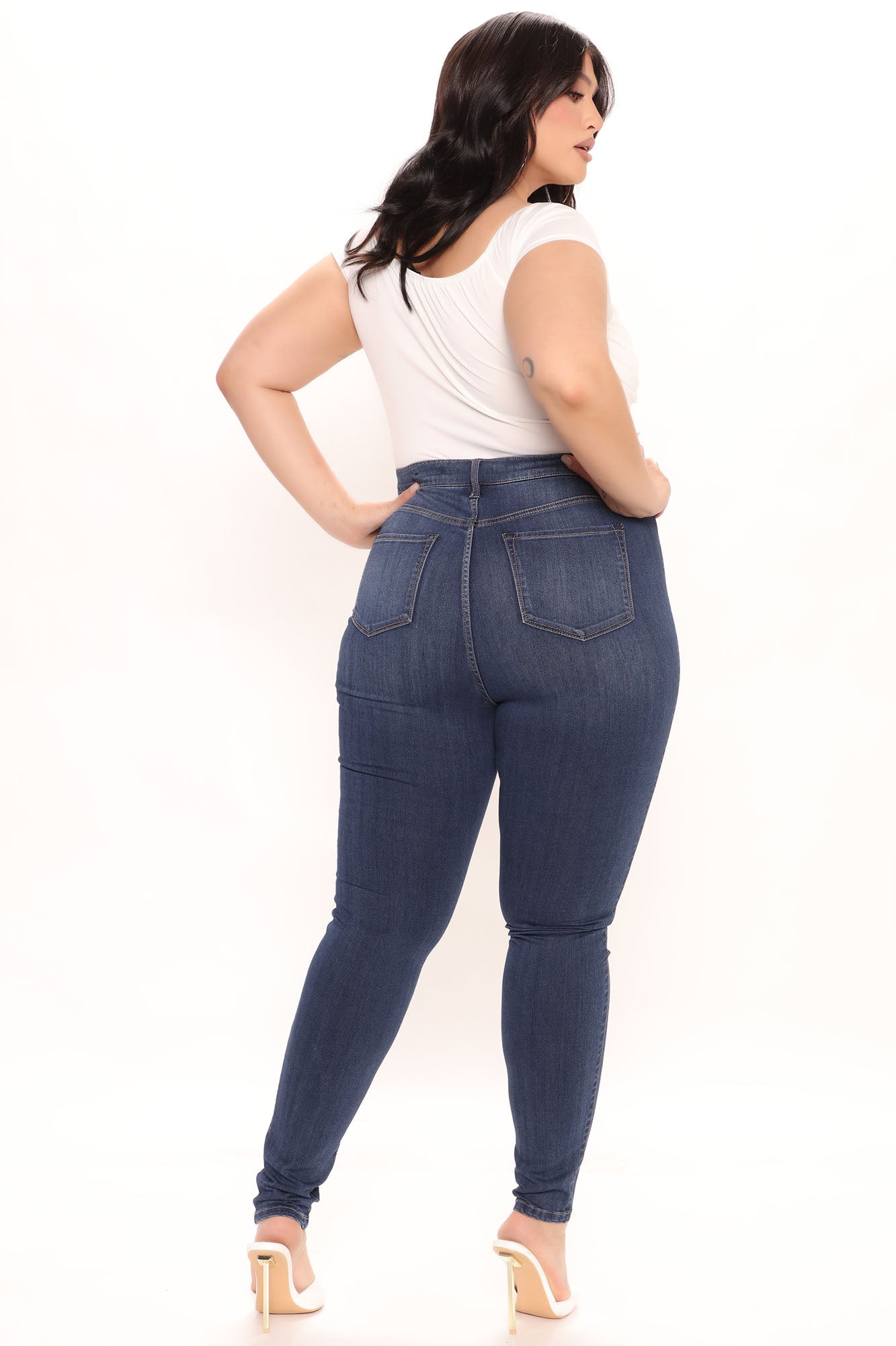 Tall Emma Super Stretch High Rise Skinny Jean - Dark Denim Ins Street