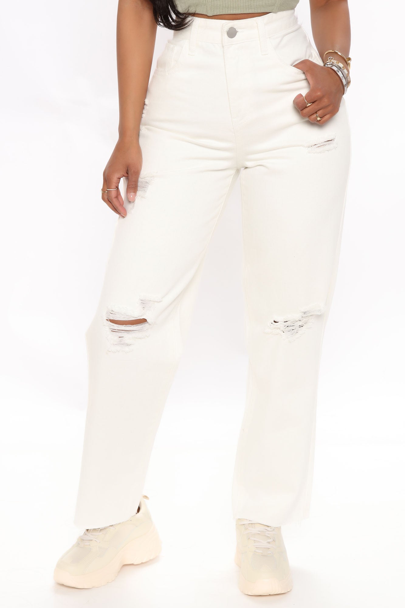 Only Love My Momma Jeans - Cream Ins Street